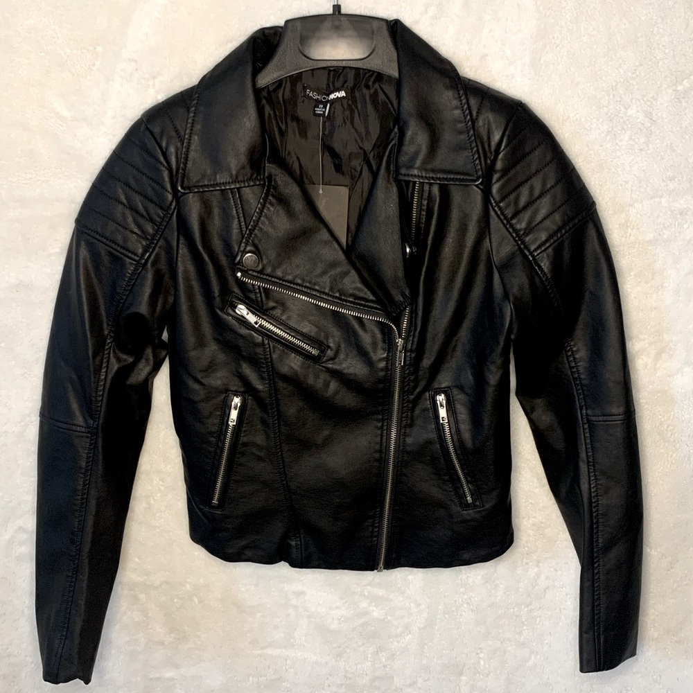 Fashion Nova Keeping It Cool Moto Jacket XS